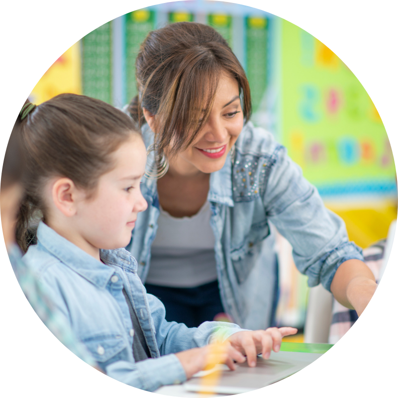 Early Years practitioner with children