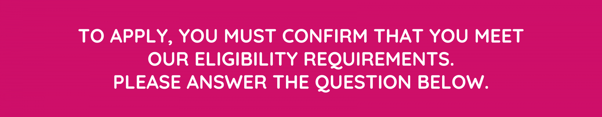 Eligibility