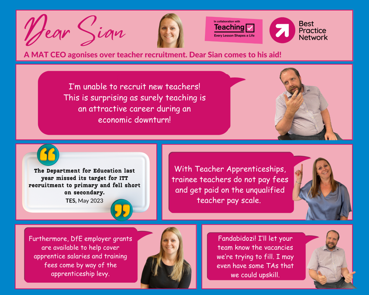 Teacher Training Apprenticeship with QTS for Schools Best Practice